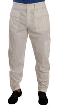 Off White Cotton Corduroy Cargo Pants Dolce & Gabbana