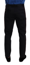 Blue Bordeaux Cotton Skinny Chino Pants Dolce & Gabbana