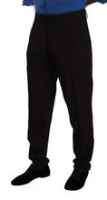 Brown Wool Skinny Formal Dress Pants Dolce & Gabbana