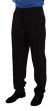 Bordeaux Cotton Mens Skinny Trouser Pants Dolce & Gabbana