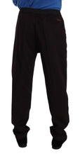 Bordeaux Cotton Mens Skinny Trouser Pants Dolce & Gabbana