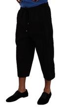 Black Cotton Torero Sweatpants Shorts Pants Dolce & Gabbana