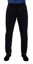 Blue Cotton Stretch Jogging Trouser Pants Dolce & Gabbana