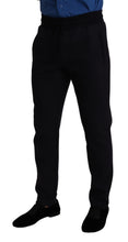Blue Cotton Stretch Jogging Trouser Pants Dolce & Gabbana