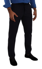 Blue Cotton Stretch Jogging Trouser Pants Dolce & Gabbana