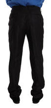 Gray Wool Silk Dress Trouser Dress Pants Dolce & Gabbana