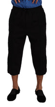 Black Cotton Torero Cropped Short Trouser Pants Dolce & Gabbana