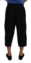 Black Cotton Torero Cropped Short Trouser Pants Dolce & Gabbana
