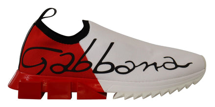 White Red Sorrento Sandals Sneakers Dolce & Gabbana