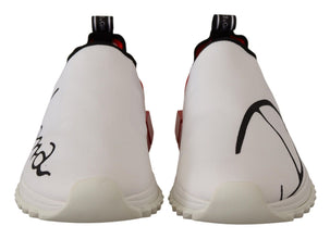 White Red Sorrento Sandals Sneakers Dolce & Gabbana