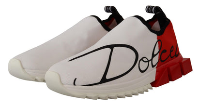 White Red Sorrento Sandals Sneakers Dolce & Gabbana
