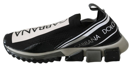 Black White SORRENTO Sport Stretch Sneakers Dolce & Gabbana