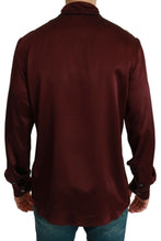 Bordeaux Silk Pajama Casual Shirt Dolce & Gabbana