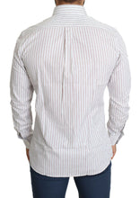 White Striped Formal MARTINI Shirt Dolce & Gabbana
