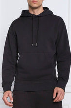 Elegant Dark Blue Cotton Hooded Sweatshirt Hugo Boss