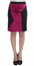 Pink Black Above Knees Cotton Stretch Skirt Dolce & Gabbana