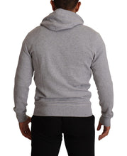 Gray Full Zip Hooded Cotton Sweatshirt Sweater Hackett