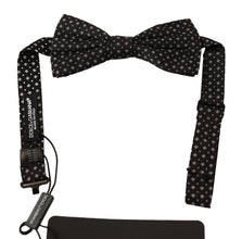 Black 100% Silk Adjustable Neck Papillon Tie Dolce & Gabbana