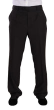 Gray Polyester Single Breasted Formal Suit Domenico Tagliente