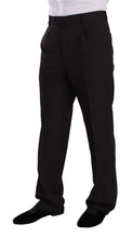 Gray Polyester Single Breasted Formal Suit Domenico Tagliente