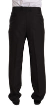 Gray Polyester Single Breasted Formal Suit Domenico Tagliente
