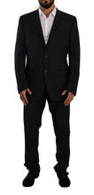 Gray Polyester Single Breasted Formal Suit Domenico Tagliente