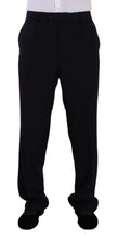 Blue Polyester Single Breasted Formal Suit Domenico Tagliente