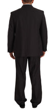Gray Polyester Single Breasted Formal Suit Domenico Tagliente