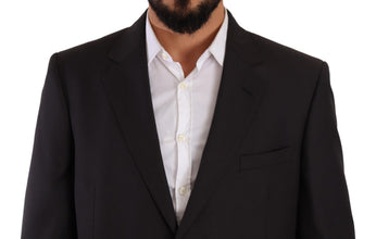 Gray Polyester Single Breasted Formal Suit Domenico Tagliente