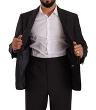 Gray Polyester Single Breasted Formal Suit Domenico Tagliente