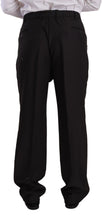 Gray Polyester Single Breasted Formal Suit Domenico Tagliente