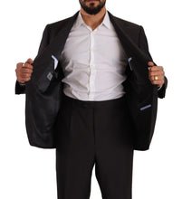 Gray Polyester Single Breasted Formal Suit Domenico Tagliente