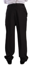 Gray Polyester Single Breasted Formal Suit Domenico Tagliente