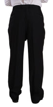Black Polyester Single Breasted Formal Suit Domenico Tagliente