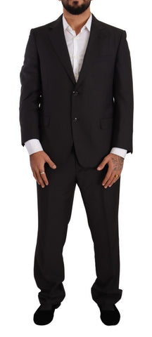 Dark Gray Single Breasted Formal Suit Domenico Tagliente