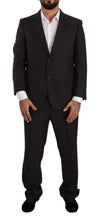 Dark Gray Single Breasted Formal Suit Domenico Tagliente
