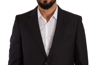 Dark Gray Single Breasted Formal Suit Domenico Tagliente