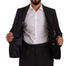 Dark Gray Single Breasted Formal Suit Domenico Tagliente
