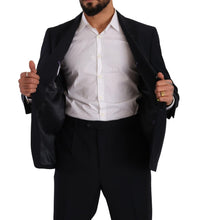 Blue Polyester Single Breasted Formal Suit Domenico Tagliente