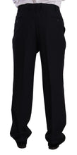 Blue Polyester Single Breasted Formal Suit Domenico Tagliente