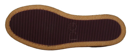 Brown Suede Leather Slip On Flats Moccasin Shoes Dolce & Gabbana