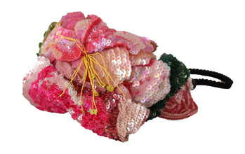 Multicolor Sequined Lurex Black Hair Headband Dolce & Gabbana
