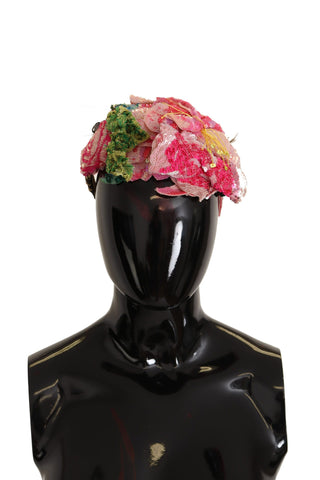 Multicolor Sequined Lurex Black Hair Headband Dolce & Gabbana