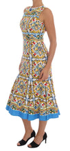 White Majoilca Sleeveless Sheath A-line Dress Dolce & Gabbana