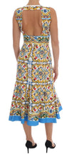 White Majoilca Sleeveless Sheath A-line Dress Dolce & Gabbana