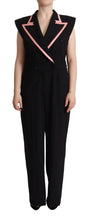 Black Wool Blend Sleeveless Jumpsuit Dress Dolce & Gabbana