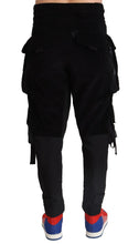 Black Cotton Skinny Corduroy Cargo Pants Dolce & Gabbana