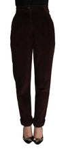 Bordeaux Corduroy Cotton Trouser Tapered Pants Dolce & Gabbana