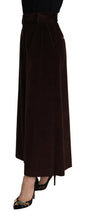 Bordeaux Corduroy Cotton Trouser Wide Leg Pants Dolce & Gabbana