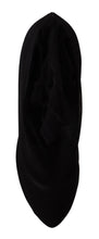 Black Tulle Stretch Boots Pumps Shoes Dolce & Gabbana